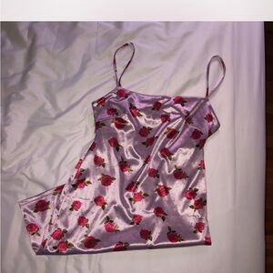 Urban Outfitters Pink Satin Chemise